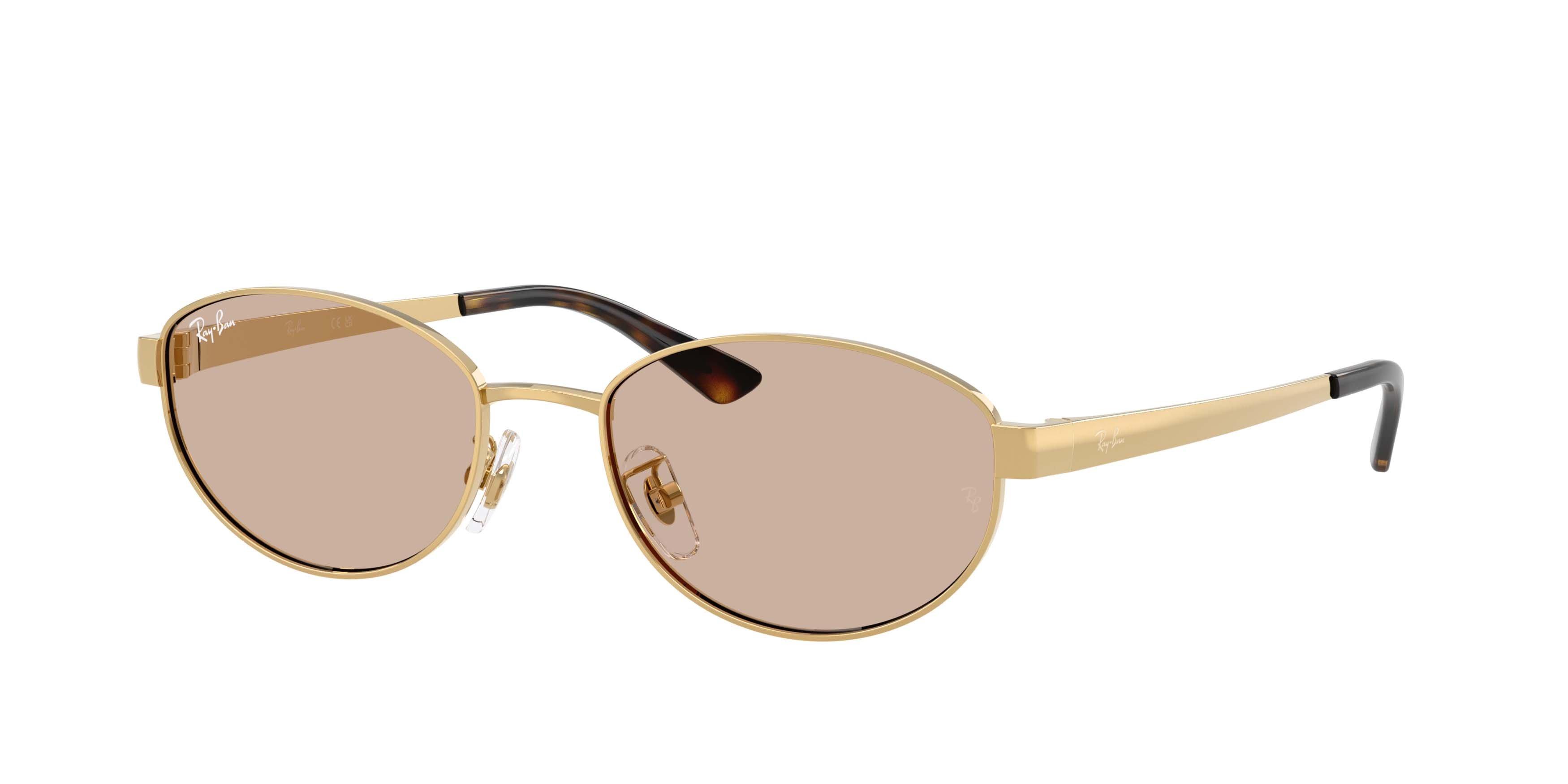 Ray-Ban RB3774D Light Brown Sunglasses - Arista Gold - GOLD/BROWN